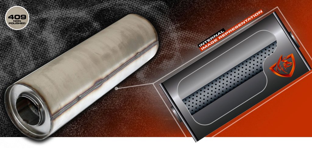 ROUND BARREL - STRAIGHT THROUGH CENTRE/CENTRE Muffler