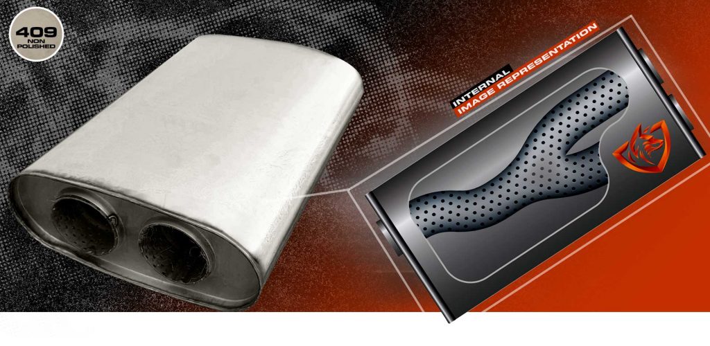 Oval Barrel - Straight Through Offset/centre MUffler